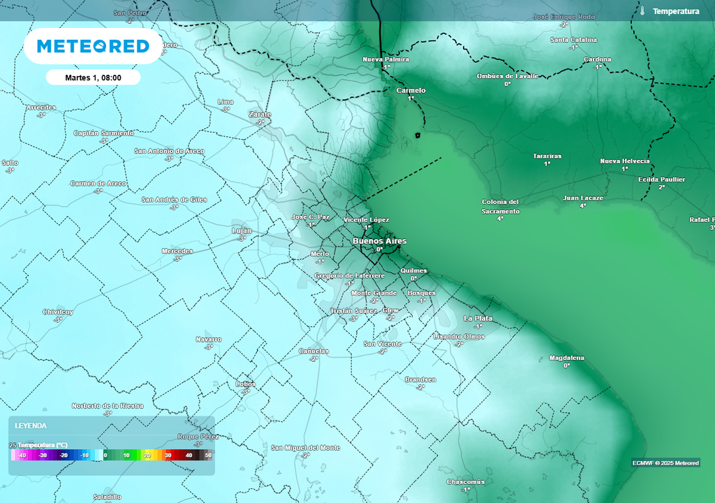 Ola frío polar Buenos Aires Argentina invierno alerta SMN