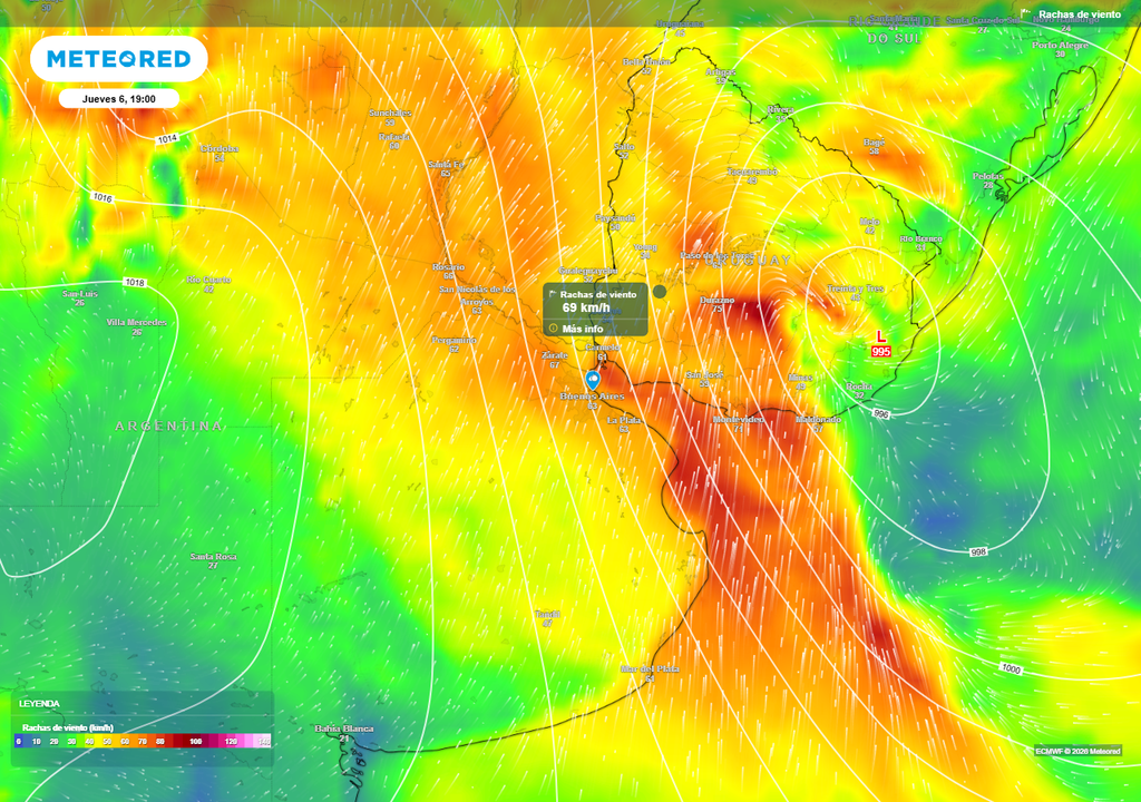 ciclogénesis Buenos Aires AMBA alerta tormentas fuertes SMN lluvias Se espera un jueves tormentoso y además muy ventoso en Buenos Aires.