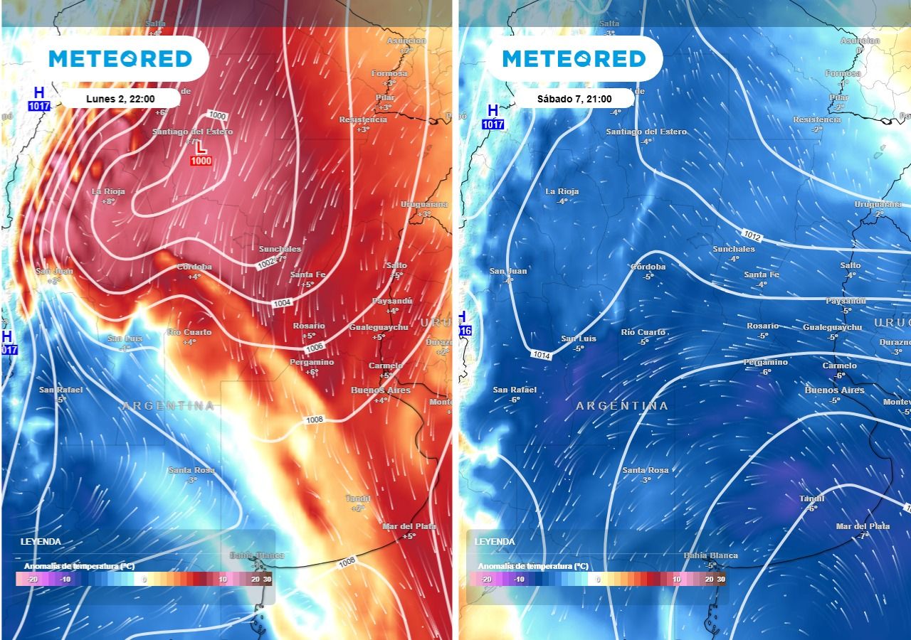 Se prevé un cambio radical de circulación atmosférica esta semana sobre Buenos Aires.