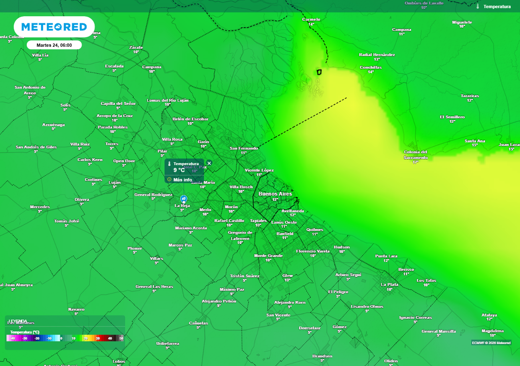 Tiempo Buenos Aires AMBA fin de semana largo lluvias tormentas alerta SMN El amanecer del martes podría presentar temperaturas inferiores a 10 °C en el conurbano.
