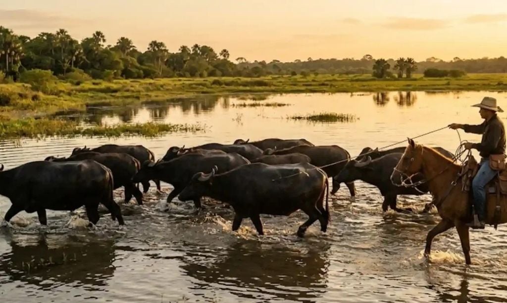 lha de Marajó consolidou os búfalos como símbolo do turismo rural sustentável Ilha de Marajó consolidou os búfalos como símbolo do turismo rural sustentável. Crédito: Revista Amazônia