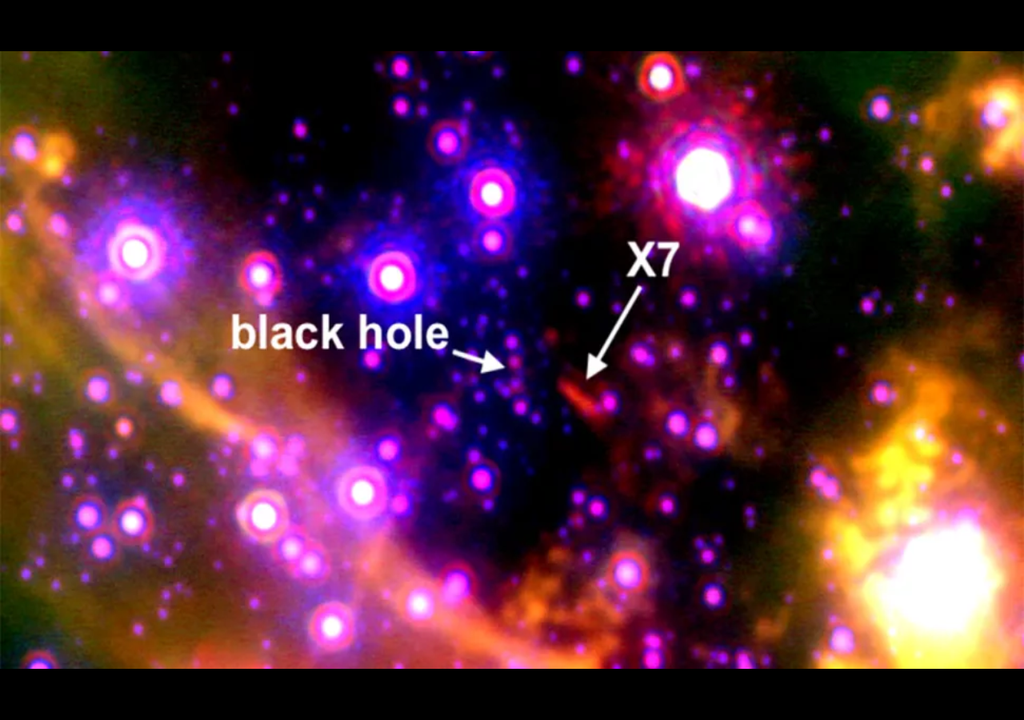 Images of the X7 gas bubble around the black hole