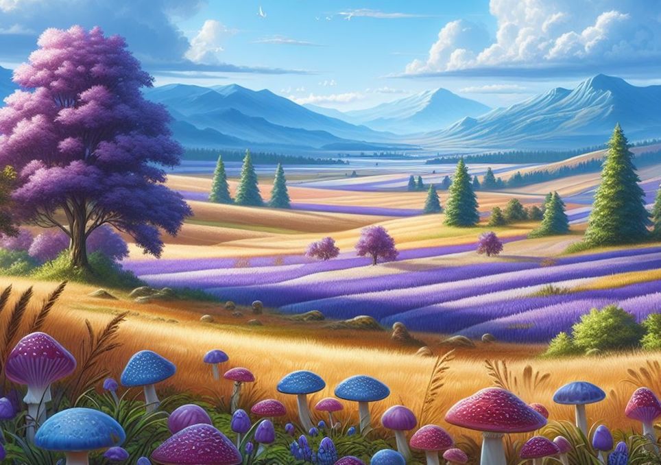 planetas con vida de color púrpura planetas con vida de color púrpura