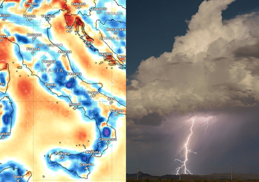 Meteo, c'è la conferma: tra il 20 e il 21 agosto fronte freddo in arrivo in Italia, calo termico e forti temporali