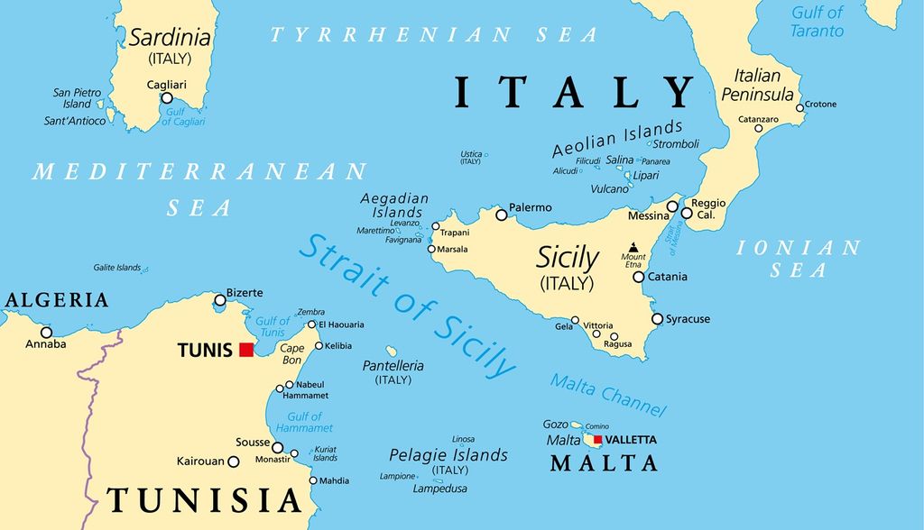 sud italia mappa Dall'isola di Lampedusa si assisterà a una spettacolare eclissi di Sole totale il 2 agosto del 2027.