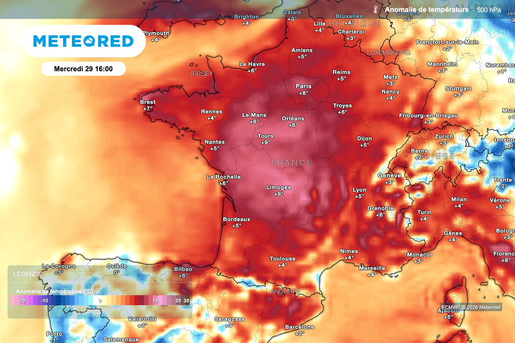 Nouvelle hausse des températures ce mercredi après-midi !