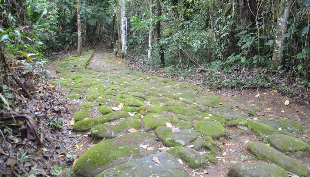 O Caminho do Ouro é um trecho do antigo caminho que era utilizado para trazer as riquezas de Minas Gerais até o litoral de Paraty. Crédito: Divulgação.