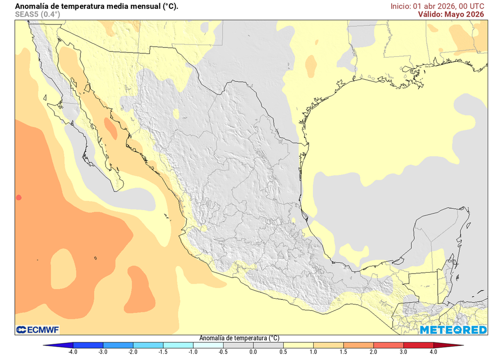 El inicio de la temporada de lluvias podría ser más lluvioso y menos caluroso de lo habitual, abarcando mayo y junio, previo al establecimiento de El Niño.