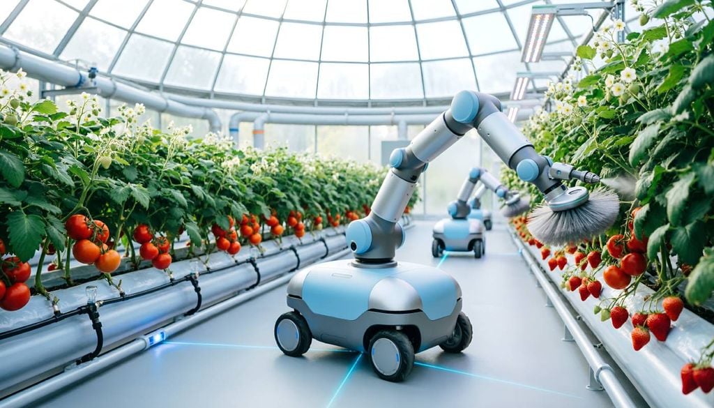 Robot A estratégia digital da UE visa capacitar as pessoas, incluindo os agricultores e as comunidades rurais, através de uma nova geração de tecnologias com potencial para revolucionar a agricultura.