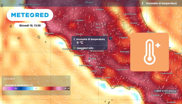 Caldo a Roma, fiammata da mercoled&igrave; 17: fino a 38&deg;C nel giorno del solstizio, possibili temporali pomeridiani