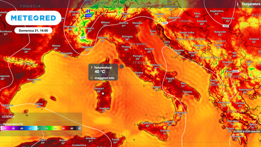 Caldo in forte aumento: weekend rovente sull&rsquo;Italia, picco tra luned&igrave; 22 e marted&igrave; 23 con punte vicine ai 40 &deg;C