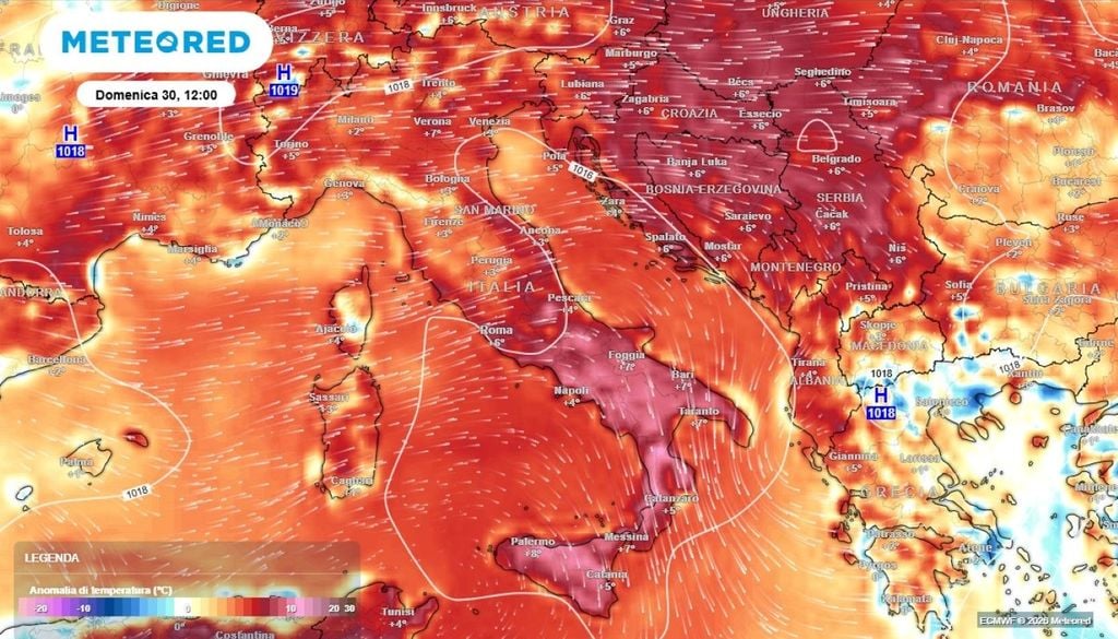 Caldo, afa. Il caldo persisterà per buona parte di settembre, specie sulle regioni del Centro-Sud.