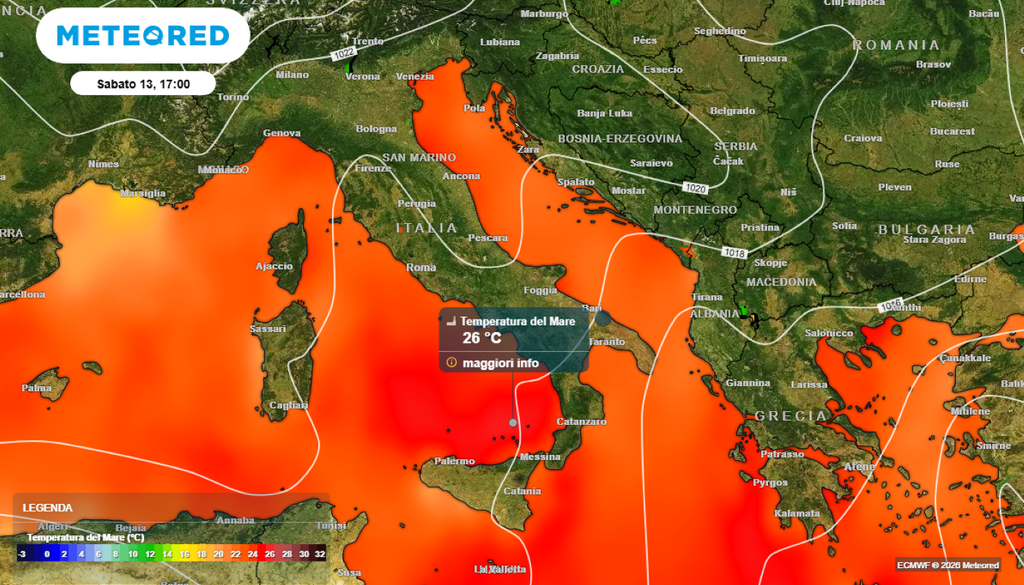 Mare caldo. Il mare funge da un vero e proprio serbatoio di calore, assorbe enormi quantità di energia solare durante il giorno e la rilascia gradualmente nell'atmosfera, soprattutto durante la notte e nelle prime ore del mattino.