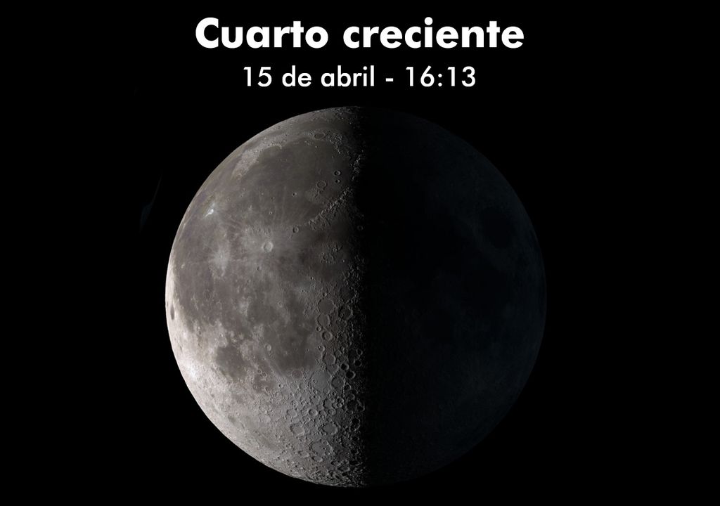 Calendario astronómico de abril 2024 para Argentina fases lunares, lluvia de meteoros e