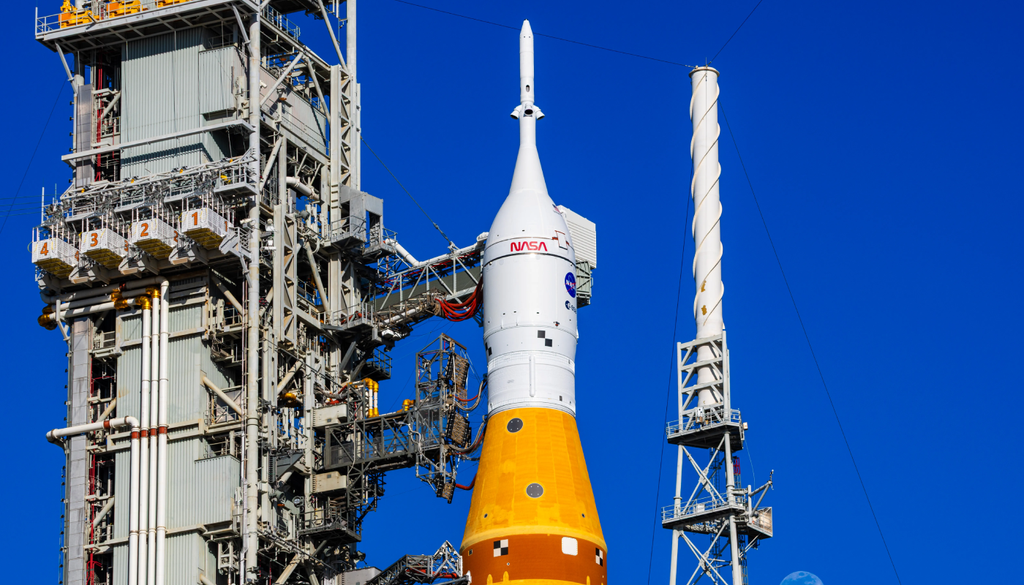 A Artemis 3 será um passo importante na preparação para as próximas etapas da exploração lunar, servindo como missão intermediária antes do pouso lunar. Crédito: NASA