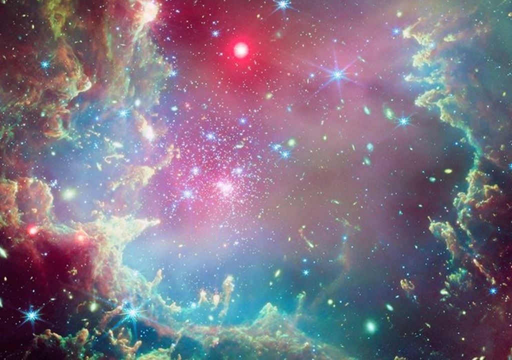 cúmulo de estrellas NGC 602. Pequeña Nube de Magallanes