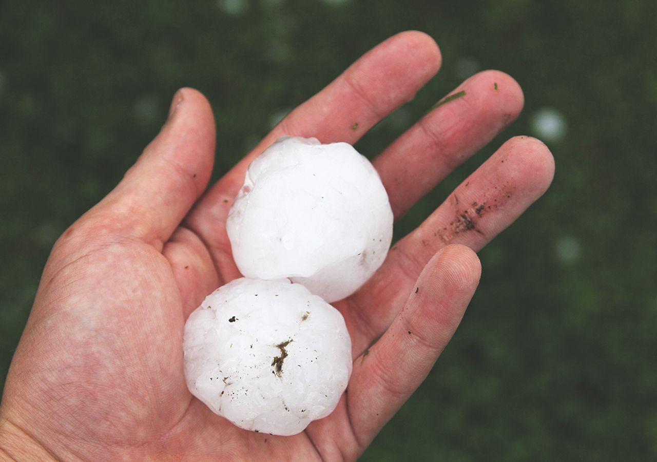 Can climate change influence hail storms?