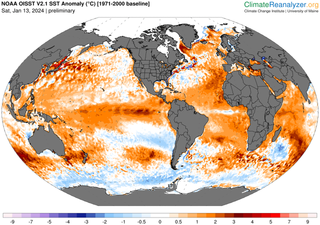 El calentamiento global eleva las temperaturas de los océanos y de los mares a niveles récord