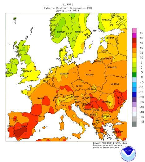 Cálida Europa (6-12 Mayo 2012)