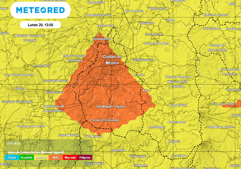 En la semana habrá altos niveles de ozono en el horario de la tarde, es probable que se active una Contingencia Ambiental.