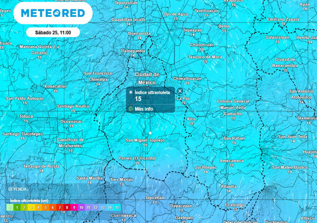 Los altos niveles de radiación ultravioleta serpan favorables para formar ozono troposférico.