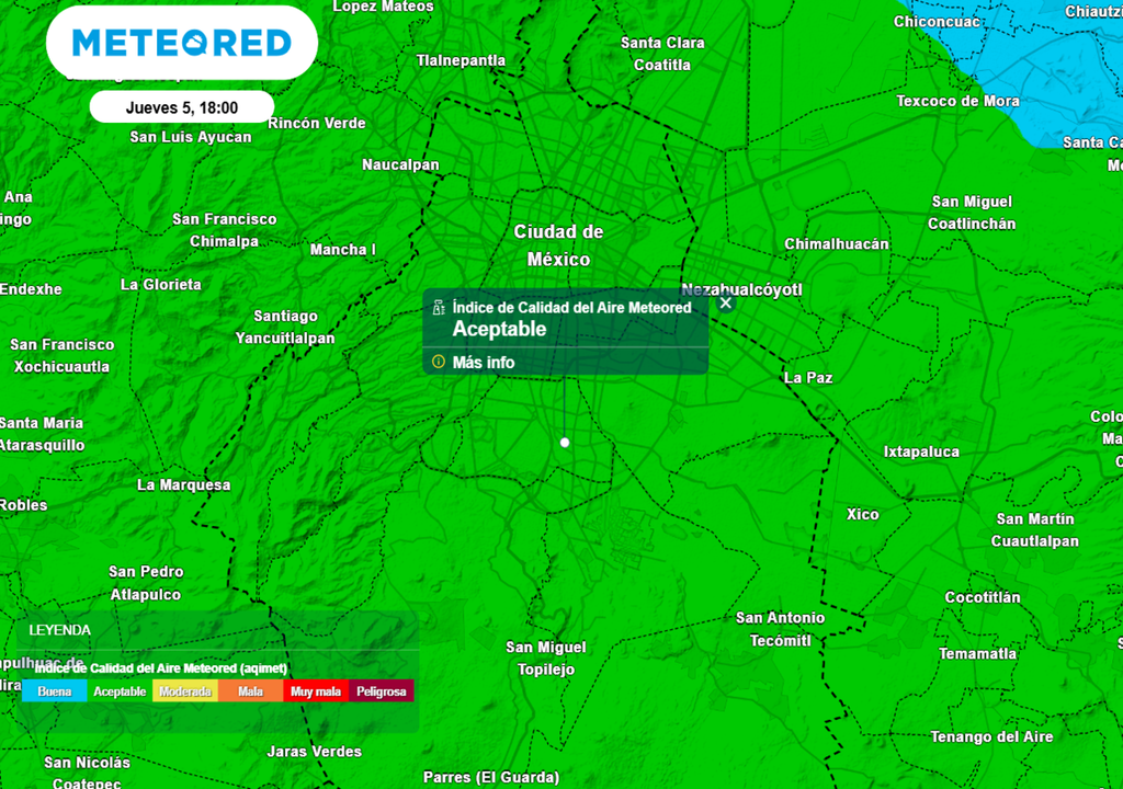 Miércoles y jueves serán los días con mejor calidad del aire en la semana, llegará a ser aceptable en la Ciudad de México.