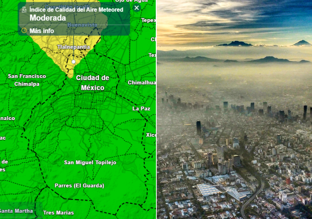 Calidad del aire en la CDMX y Edomex esta semana: llegará a ser moderada