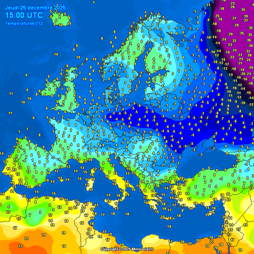 Sorpresa: temperaturas navide&ntilde;as en Islandia, de hasta 19,7 &ordm;C, m&aacute;s altas que en ciertas zonas de la pen&iacute;nsula ib&eacute;rica