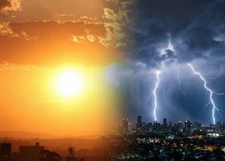 Calor, chuva forte e risco de tempestades marcam o fim de semana no Sul e Sudeste do Brasil