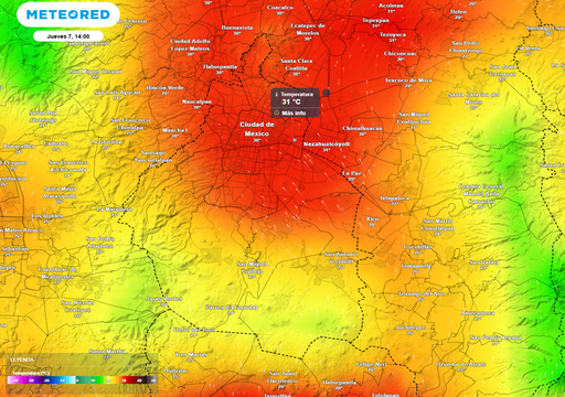 Calor de hasta 32 &deg;C da paso a tormentas en la CDMX, este jueves 7 de mayo