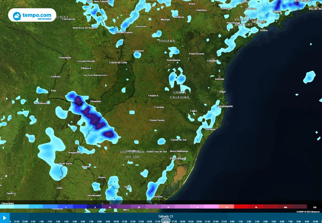 alerta temporais Rio Grande do Sul