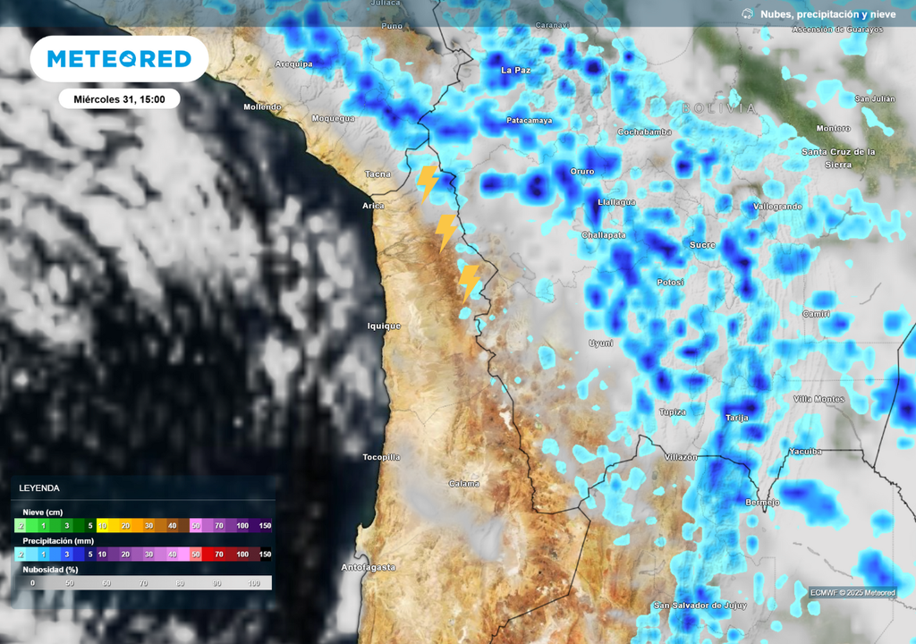 mapa de precipitaciones.