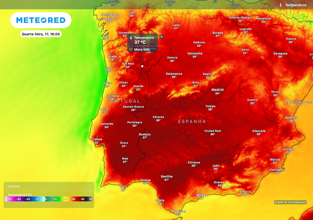 Temperaturas chegam aos 37 ºC no Sul do país. Temperaturas chegam aos 37 ºC no Sul do país.