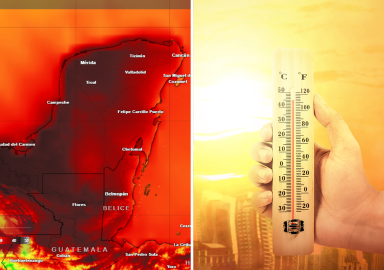 Calor extremo castigar&aacute; la Pen&iacute;nsula de Yucat&aacute;n esta semana, pero se aproxima "Cordonazo de la Santa Cruz"