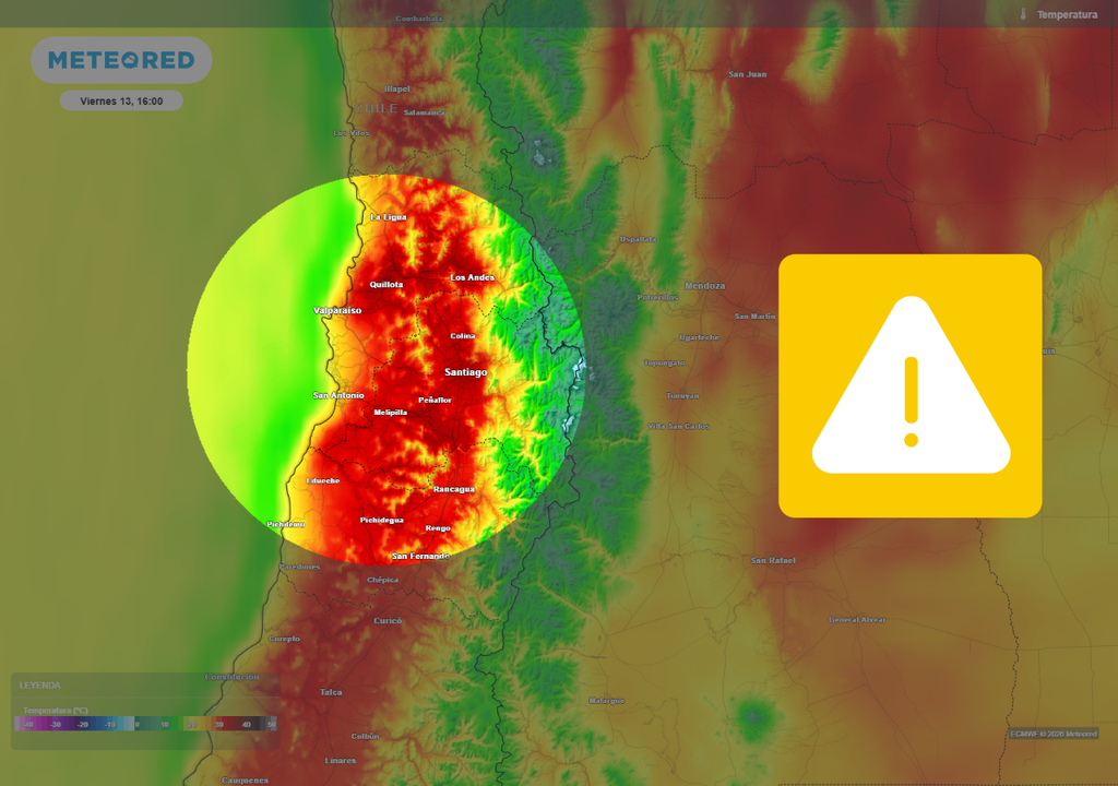 El centro norte bajo aviso meteorológico por altas temperaturas en diversos sectores. Interior y costa sufrirán con el calor extremo.