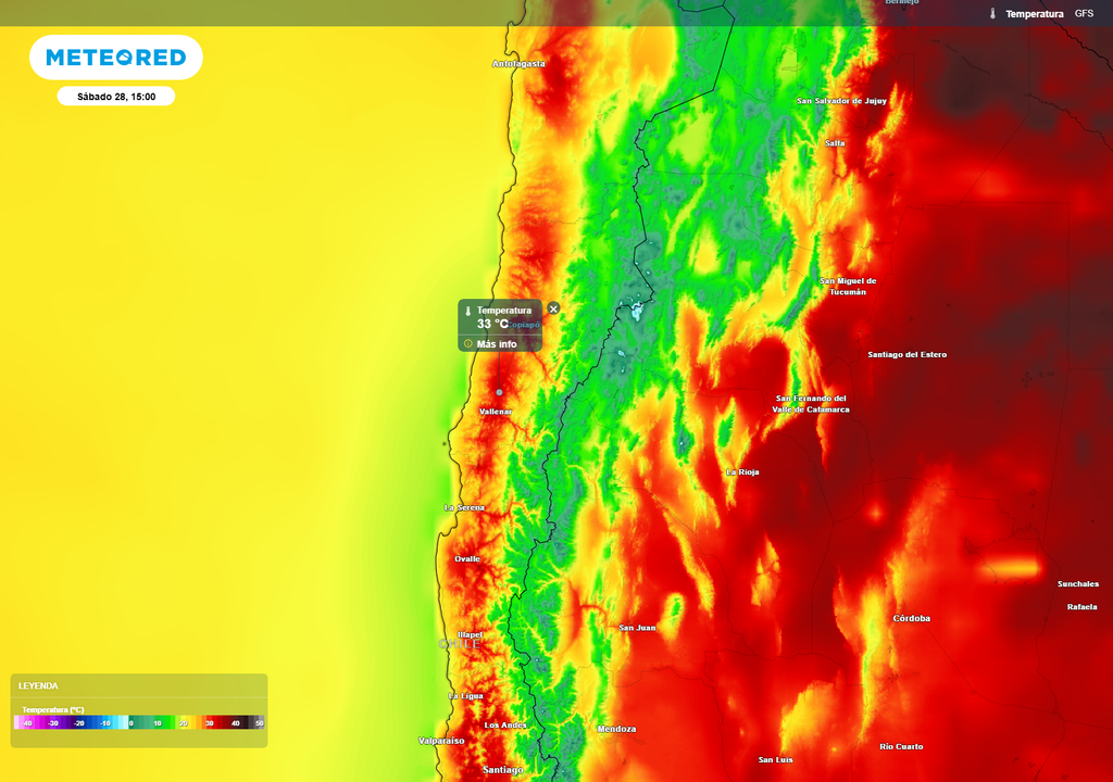 Altas temperaturas se esperan en sectores de Atacama, con mayor intensidad hacia valles y precordillera.