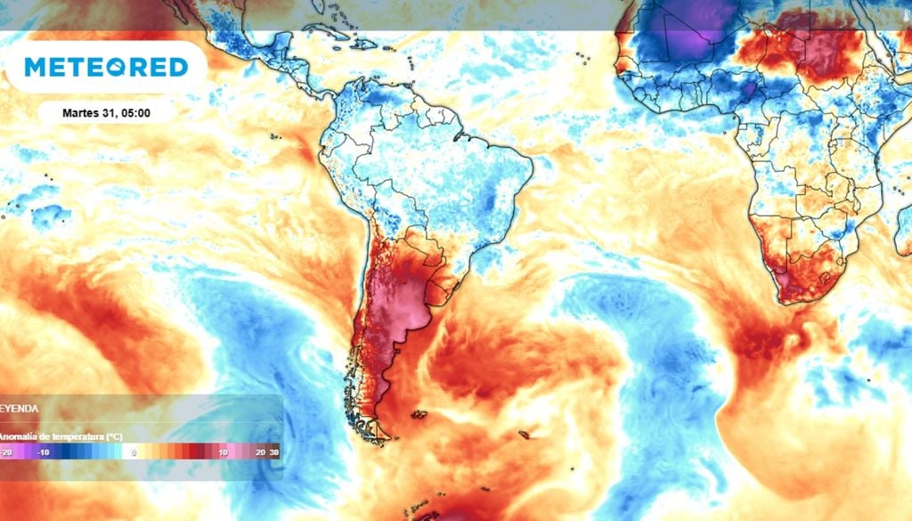 temperaturas Anomalías de temperatura