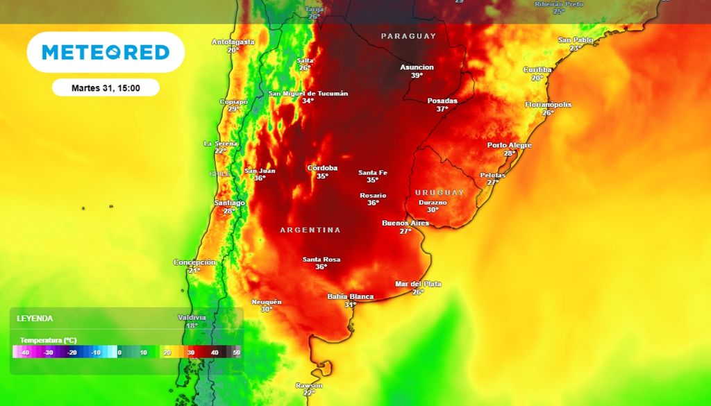 calor extremo En el norte del país las altas temperaturas se mantendrán toda la semana.