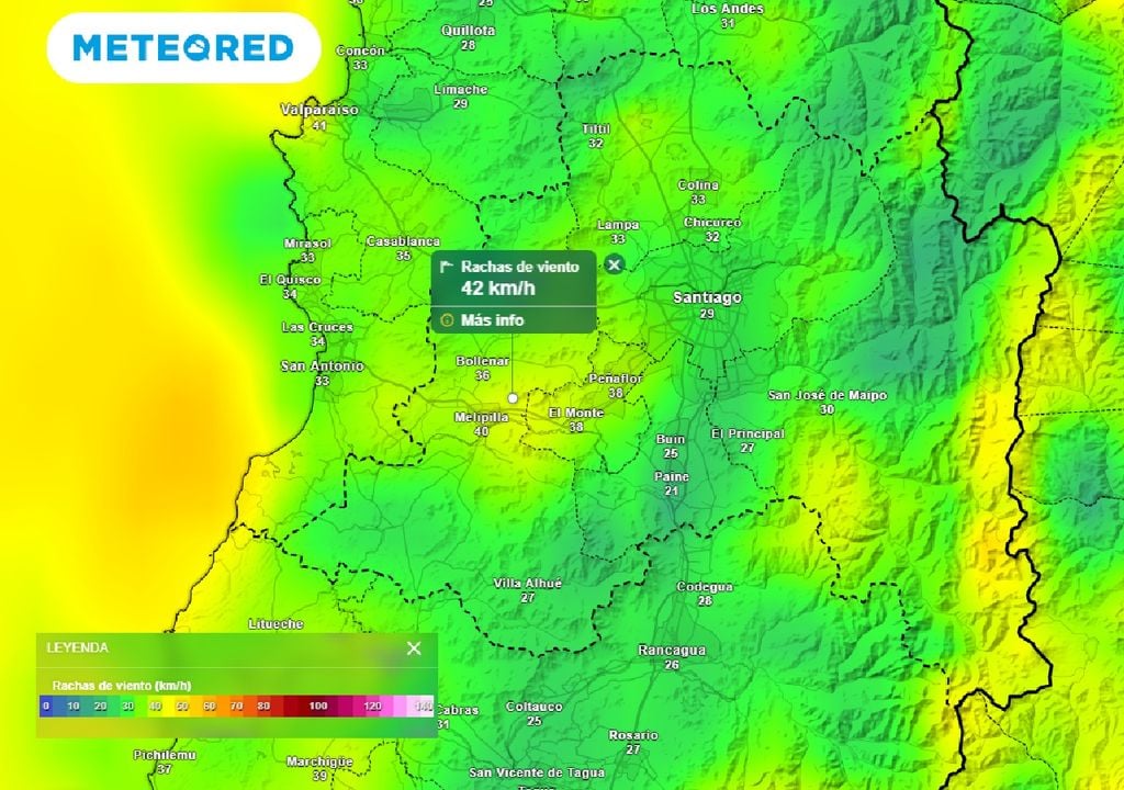 Rachas de viento ECMWF