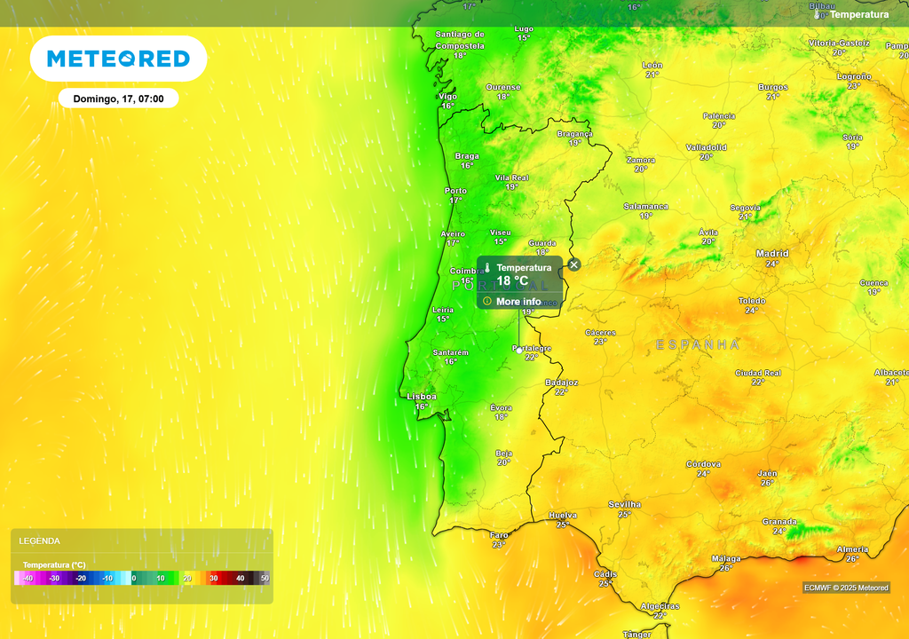 temperatura do ar à superfície temperatura do ar à superfície