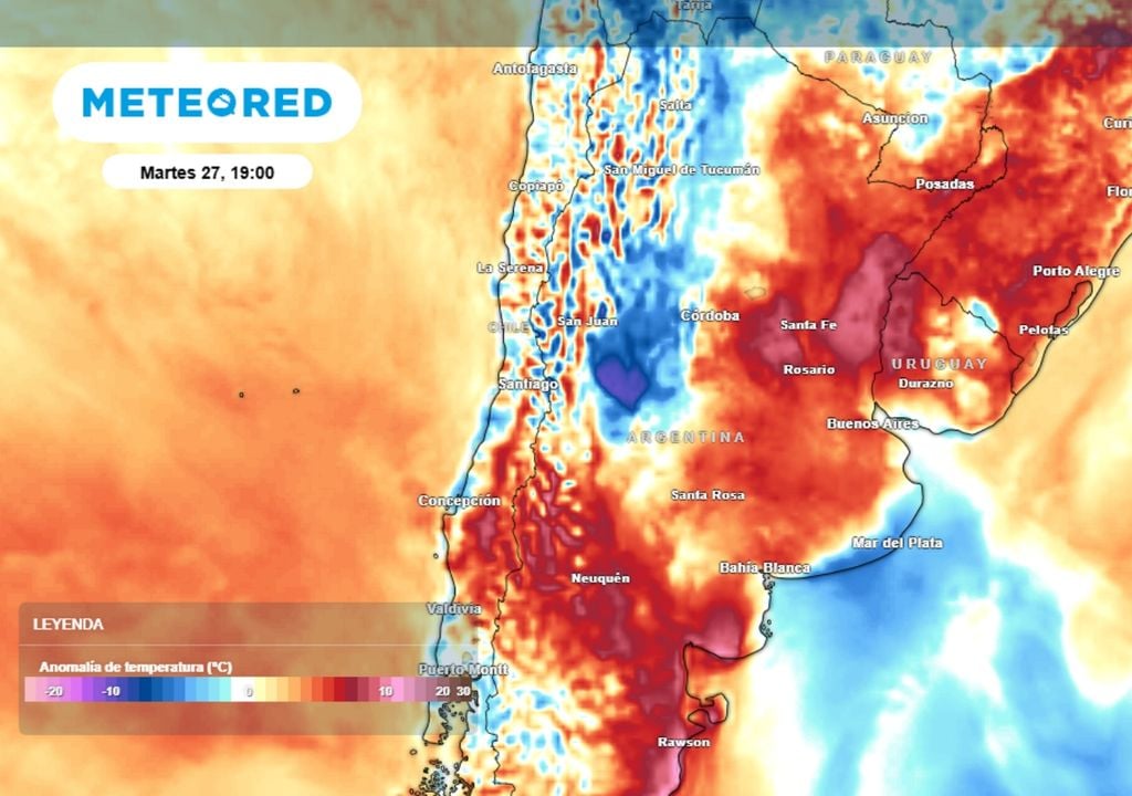 Anomalía de temperaturas