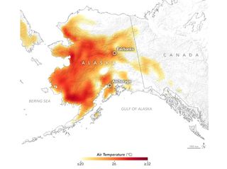 Calor histórico en Alaska