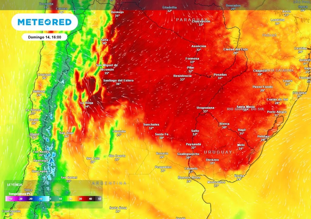 Temperaturas domingo Temperaturas domingo