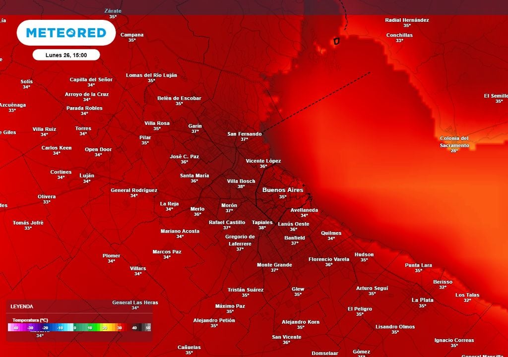 Las temperaturas comenzarán a subir gradualmente desde hoy jueves, esperándose la máxima intensidad del calor en el AMBA entre el sábado y el lunes