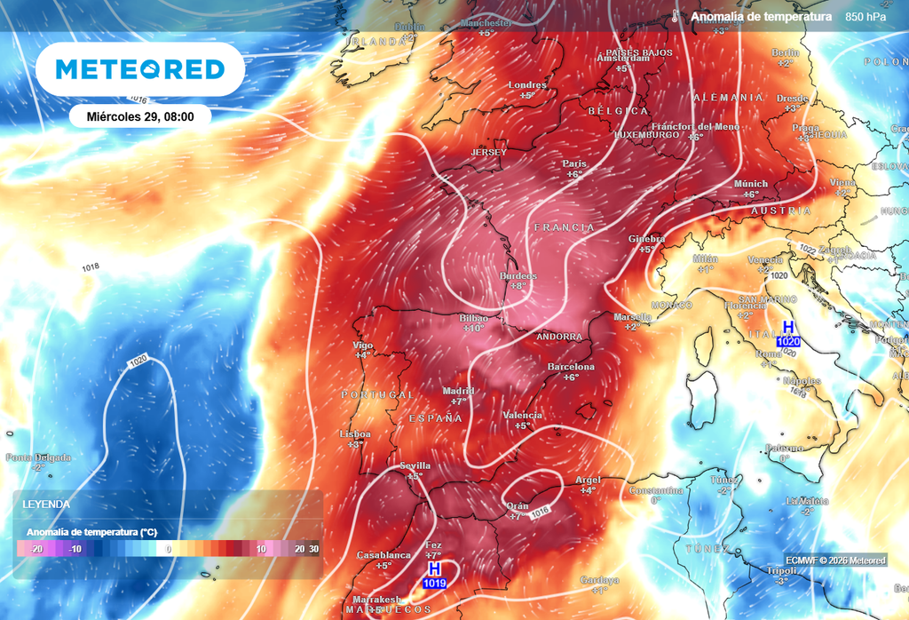 Julio se despedirá con un nuevo episodio de temperaturas extremas, manteniéndose esta situación en el comienzo de agosto.