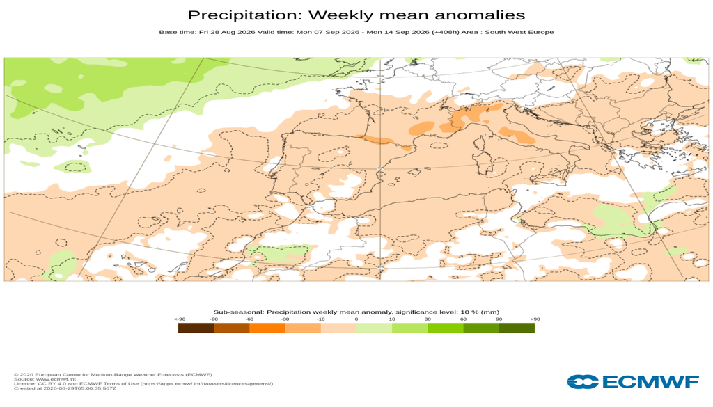 Ídem que el caso anterior pero para la semana del 7 al 13 de septiembre de 2026. ECMWF