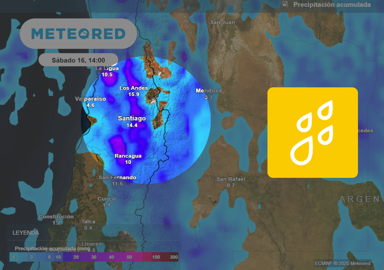 Calor inusual dará paso a las lluvias en Santiago: este día llega una baja segregada