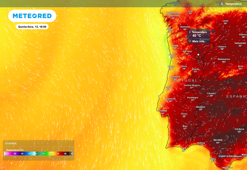Temperaturas elevadas manter-se-ão na quinta-feira, 13 de agosto, pelo que o aviso amarelo de tempo quente durará em 9 distritos de Portugal continental por, pelo menos, mais um dia.