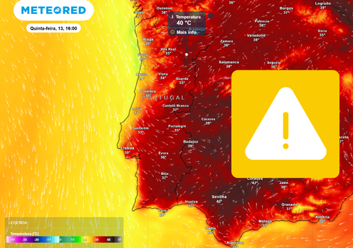 Calor persiste em Portugal: aviso amarelo alargado para 9 distritos at&eacute; esta data, com temperaturas pr&oacute;ximas dos 40 &ordm;C