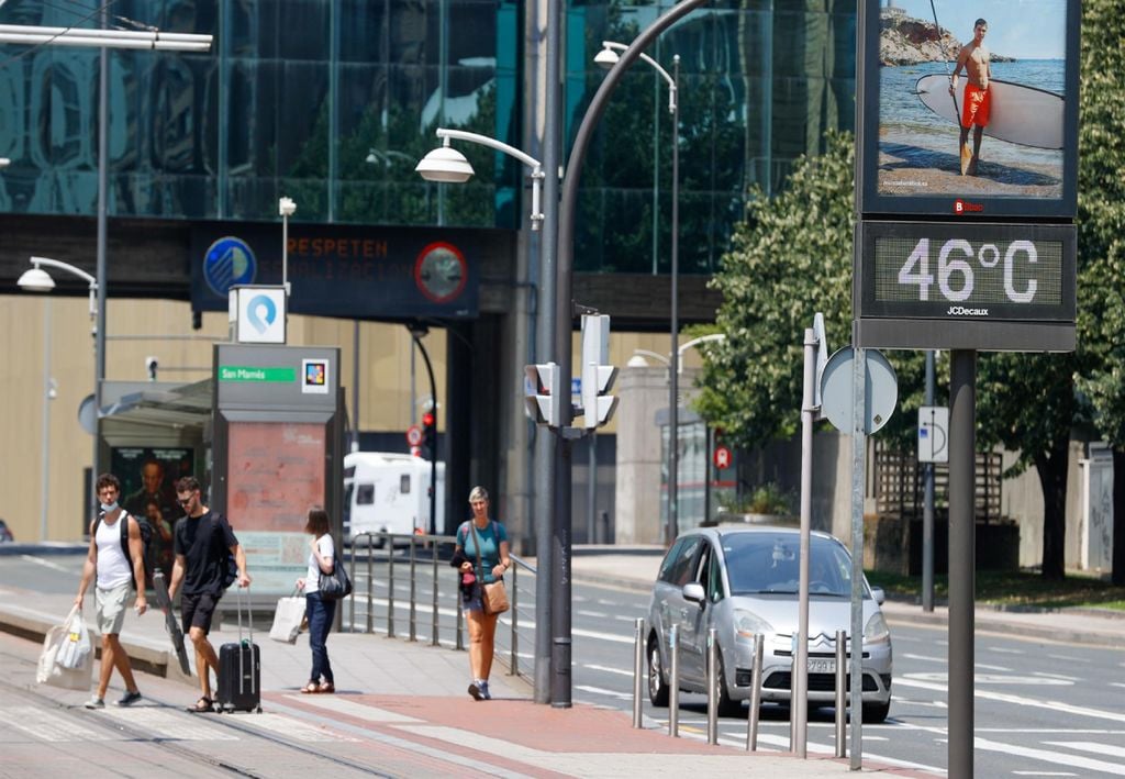 Bilbao, norte da Espanha, calor extremo